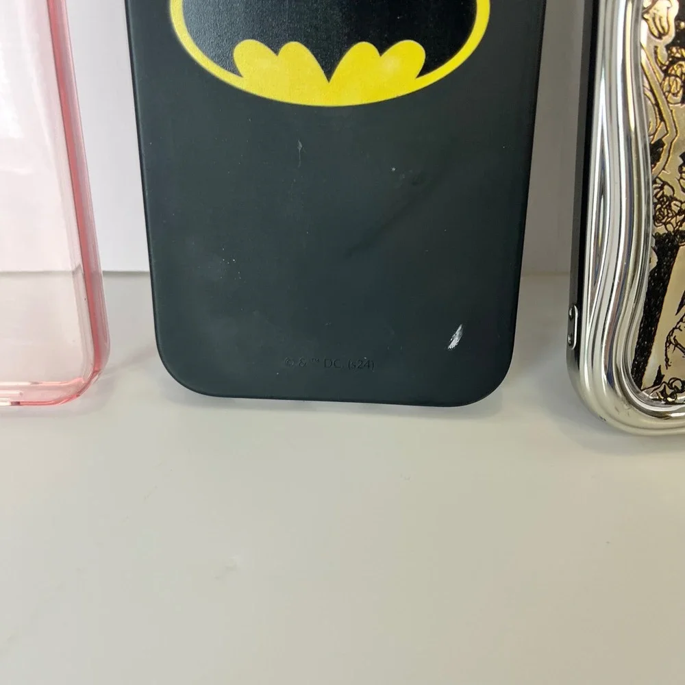 iPhone 14 pro max Cases Batman Coraline Rumdey Isla Rae Pink Silver Stars Bundle